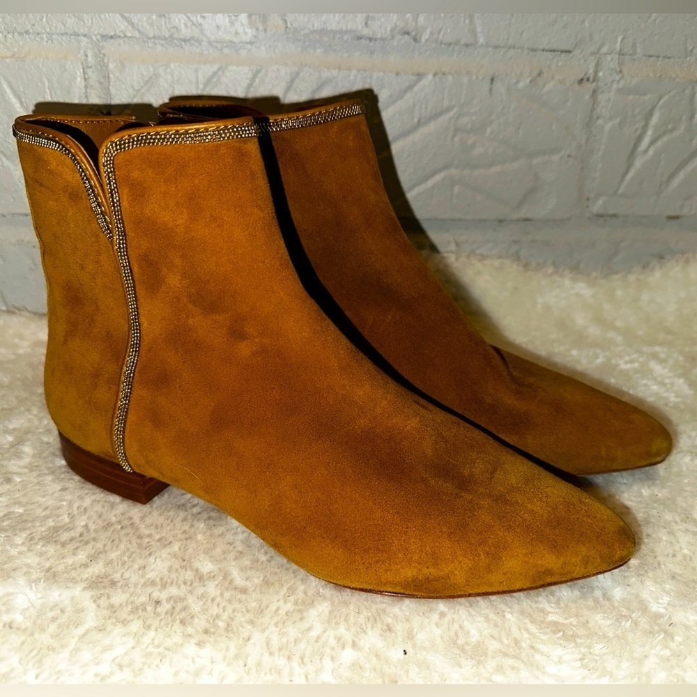 New Paige Brown Ankle Booties Size 6